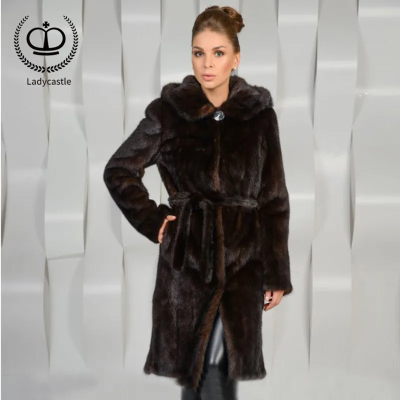 Véritable Naturel Réel Vison Outwear Fourrure Complet 2018 Avec Native Hiver Long Femmes Capot Nouvelle Pelt De Veste Mkw Chaud Manteau 189 Coffee vn0N8mwO