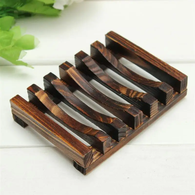 

Hand-made charcoal vintage old soap box home bathroom accessories tray box container handmade wooden sponge storage cup holder