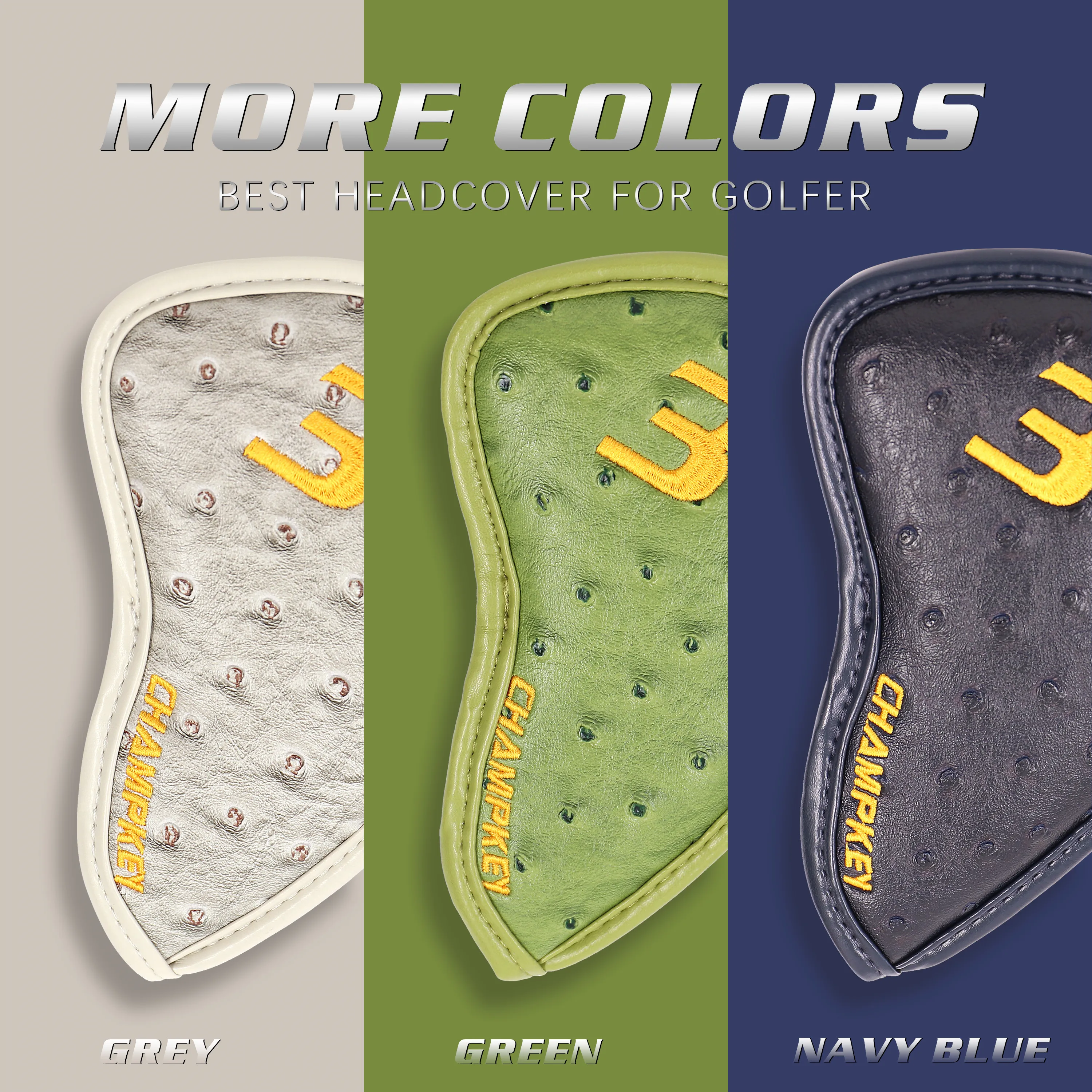 CHAMPKEY NEW Original Design Golf Iron Headcover 12 PCS/SET High Quality Pu Leather Golf Head Cover