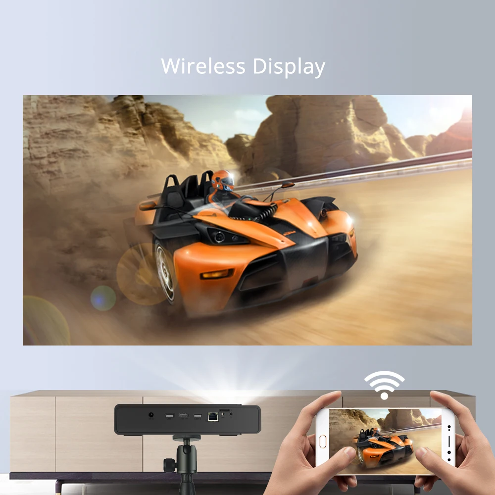BYINTEK R15 Full HD проектор с разрешением 1080p мини 3D и 4K 5G смарт WiFi Андроид Портативный