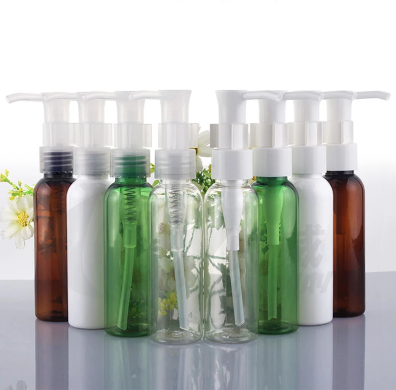 Free Shipping 20Pcs/Lot 60ML Plastic PET Bottle, Cosmetic Cleansing Oil