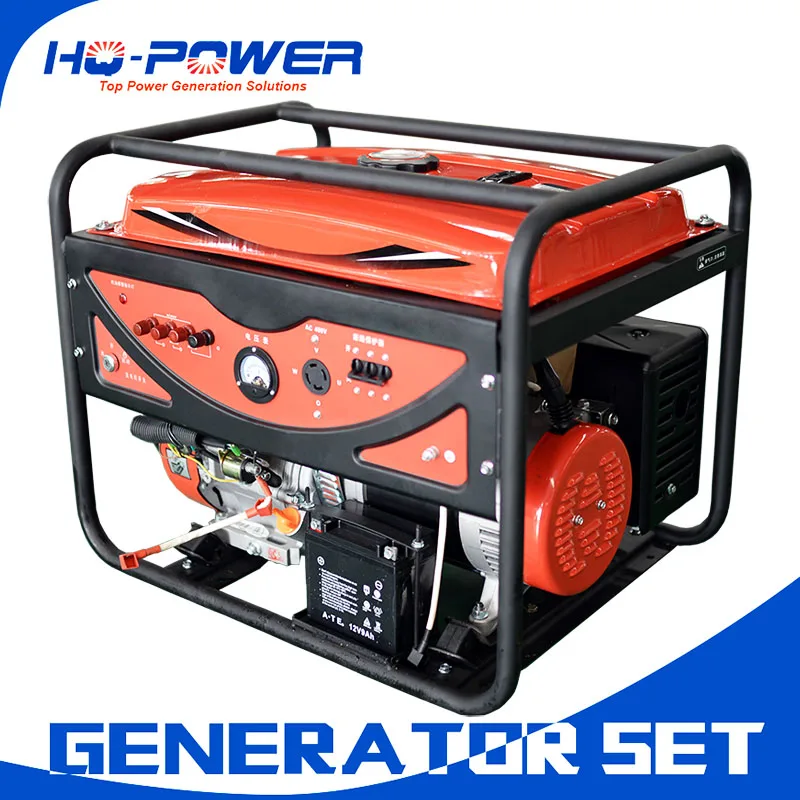 Генератор genset цена 5kw 5000 Вт Мини проектор для домашнего использования бензиновый генерации