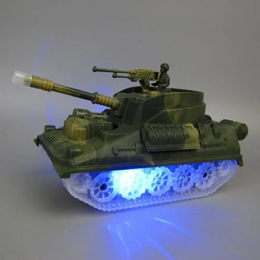 

Tank simulation children's toy gift glow sound simulation military toy