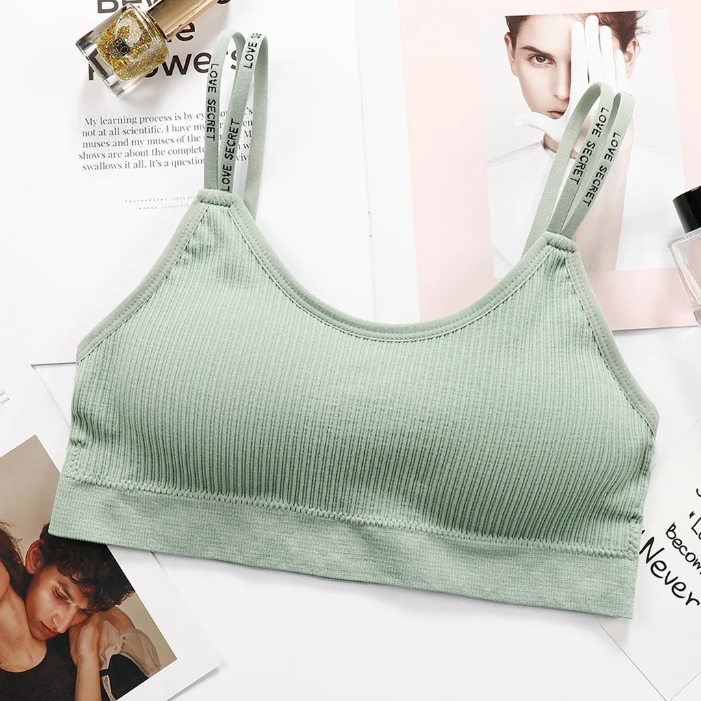 

New arrival women's fashion bra candy color comfortable sling without steel ring sports underwear whalebone bras for women 51 *