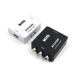 1080 P HDMI Mini VGA для RCA AV композитный адаптер конвертер с 3,5 мм аудио VGA2AV/CVBS + аудио к ПК преобразователь ТВЧ-сигналов