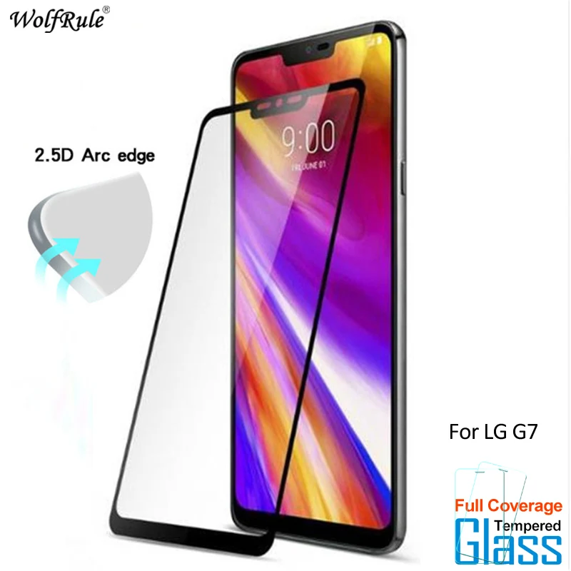 

For Glass LG G7 ThinQ Glass Screen Protector Tempered Glass For LG G7 ThinQ Glass 2.5D Full Cover Phone Film For LG G7 Plus