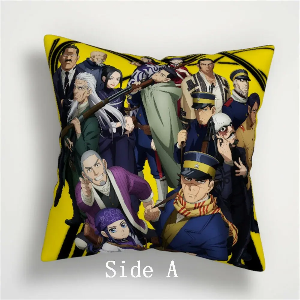 

Golden Kamuy JOJO'S BIZARRE ADVENTURE Anime Manga Two Side Pillowcase Pillow Cushion Case Cover Home/bed/sofa Decor Cosplay Gift