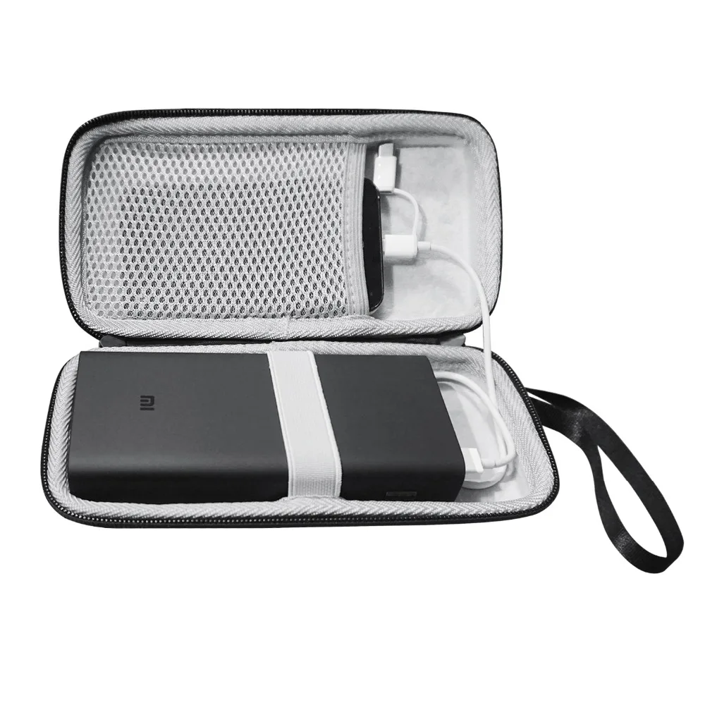 2019 جديد أزياء الصلب إيفا صندوق سفر حالة ل Xiaomi قوة البنك 3 برو 20000 mAh غطاء المحمولة باور بنك لشحن البطاريات الهاتف حقيبة
