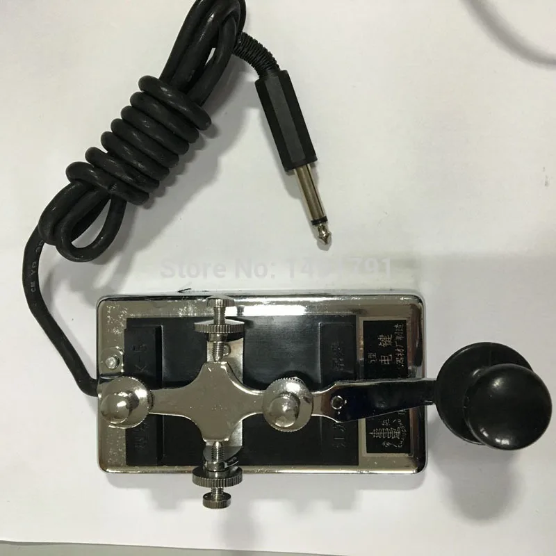 

Escape Room takagism game props Military Room Escape movie props shortwave radio CW Morse telegraph key K4 K-4 heavy key