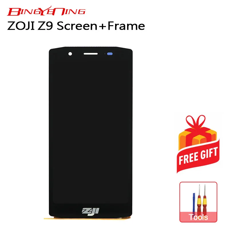 

BingYeNing New Original For Homtom ZOJI Z9 Touch Screen+LCD Display+Frame Assembly Replacement
