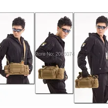 5 шт. тактическое назначение поясная сумка карман Военный Кемпинг Туризм Спорт на открытом воздухе Регулируемая нейлоновая водонепроницаемая сумка DHL/FedEx