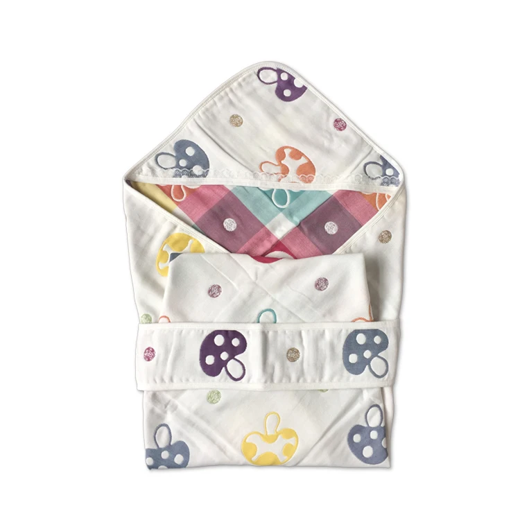 

Free Shipping Comfortable Muslin Tree Mushroom 100% Cotton Gauze 6 layers Soft 90X90CM Baby Bundle Baby Blanket Newborn Swaddle