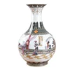 New Design Jingdezhen Antique traditional Chinese painting of beautiful women Pink Ceramic Vase For Home Hotel Decoration 2