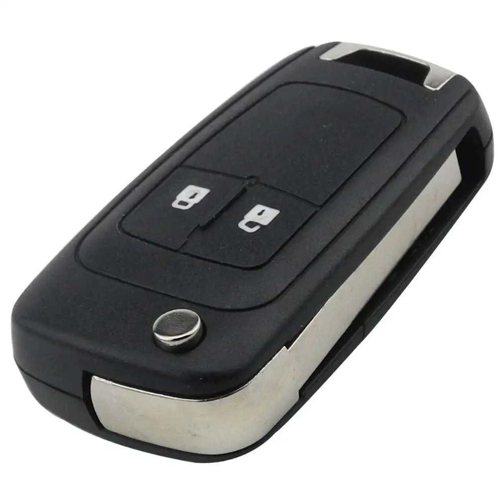 Jingyuqin 2/3/4/5 кнопки складной ключ оболочки пустой для Chevrolet Lova Паруса Aveo Cruze замена флип дистанционный ключ чехол Брелок Обложка - Количество кнопок: 2 Buttons
