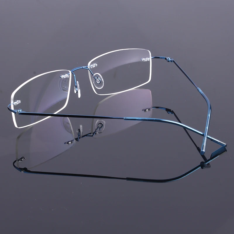 Новинка, легкие мужские очки без оправы из нержавеющей стали, очки RXable, оптическая оправа 763