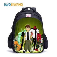 LUOBIWANG Ben 10 Schoolbag Backpacks for Teenager Boys Cartoon Backpack Children Science Fiction Backpacks Mochila Book Bag LUOBIWANG Ben 10 Schoolbag Backpacks for Teenager Boys Cartoon Backpack Children Science Fiction Backpacks Mochila Book Bag
