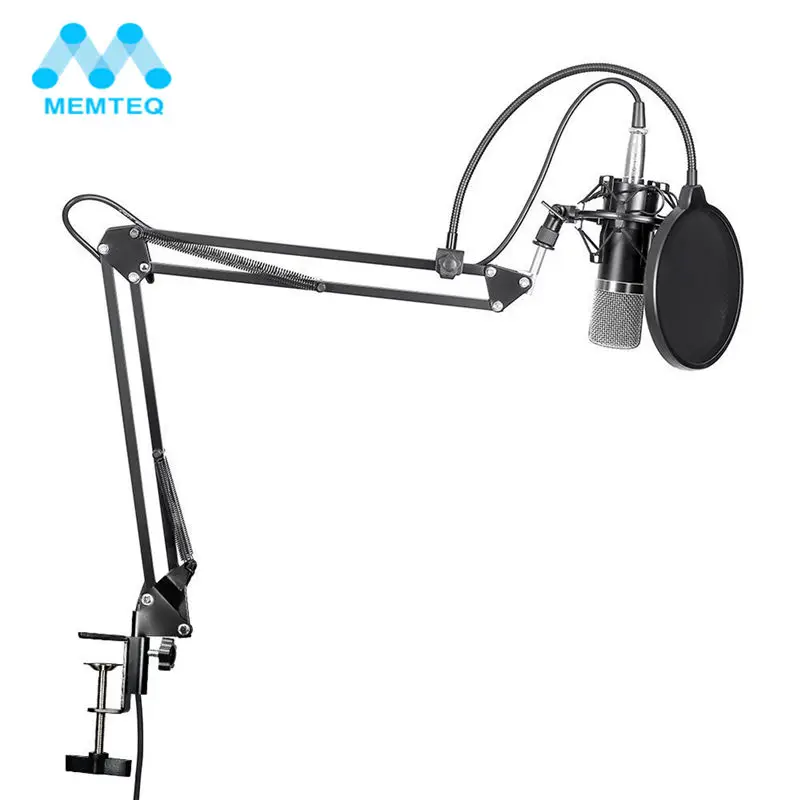 

MEMTEQ NW-700 Professional Studio Broadcasting Recording Condenser Microphone Kit With Microphone Stand And Shock Mount New