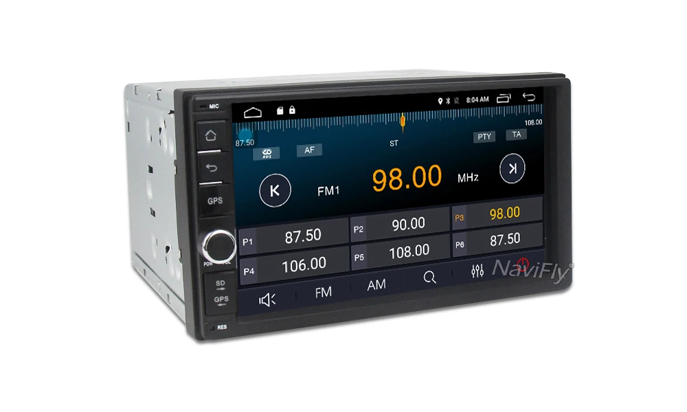 Discount NaviFly 7" 2 Din Android 7.1 Universal Car Multimedia Player GPS Navigation car Radio player for Nissan Toyota Audio Head Unit 16