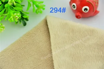 

294# light gray Super soft velvet fabric microfiber brushed velboa hair height 2-3mm for DIY toy blanket pillow(1 meter)