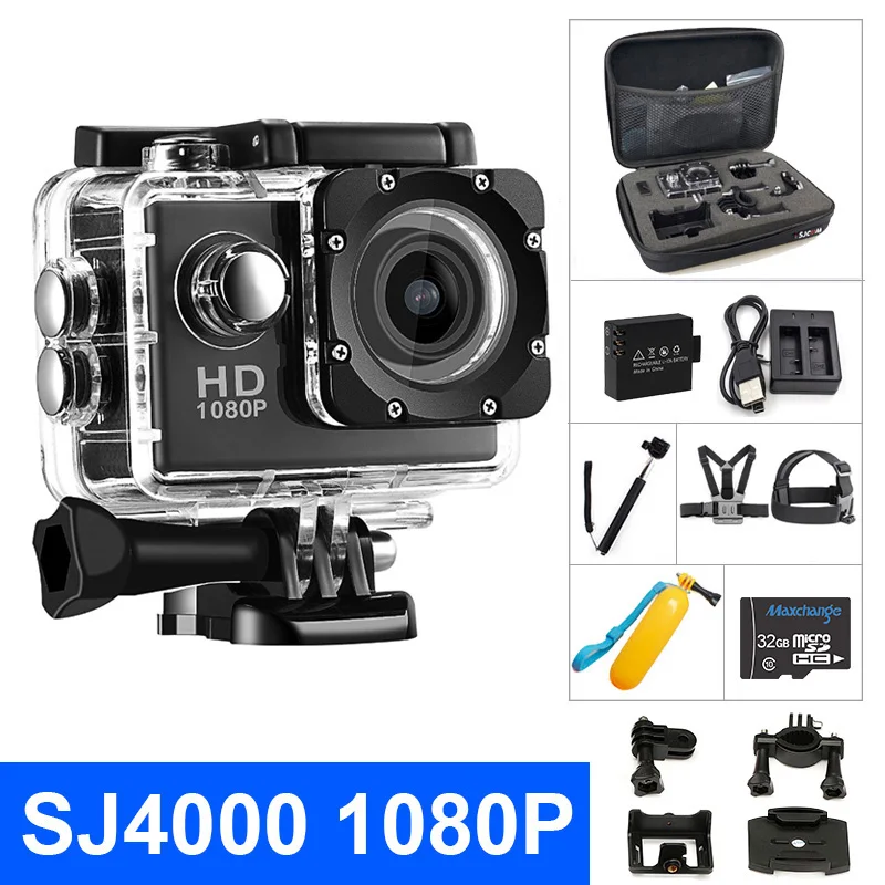 

Original SJ4000 HD 1080P sport camera 30m waterproof 2.0" screen 4K action camera record aerial motion DV camera go extreme pro