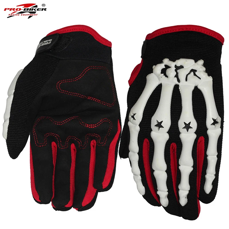 Motorcycle Gloves Skeleton For Men Electric Bike Glove Off road