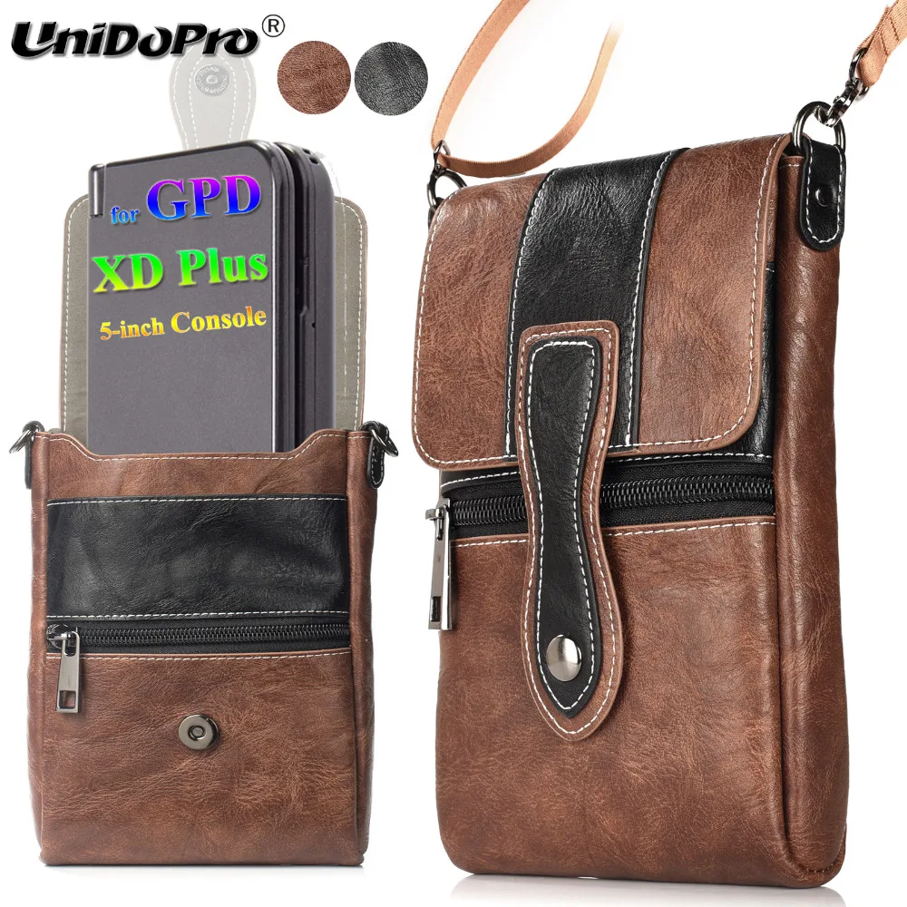 

Multifunctional Waist / Shoulder / Wallet Bag for GPD XD Plus 5-Inch 2018 Handheld Game Console Laptop Leather Case Cover