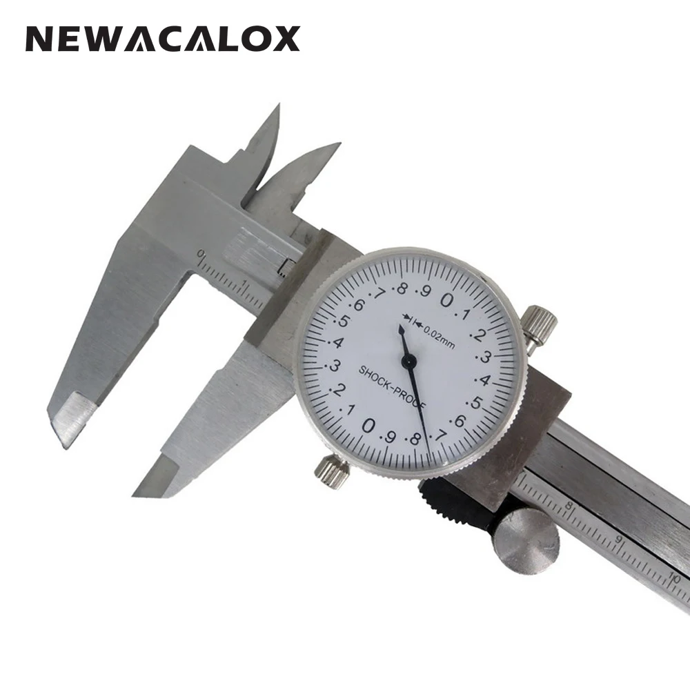 NEWACALOX Metric Gauge Measuring Tool Dial Caliper 0-150mm/0.02mm Shock-proof Stainless Steel Precision Vernier Caliper NEWACALOX Metric Gauge Measuring Tool Dial Caliper 0-150mm/0.02mm Shock-proof Stainless Steel Precision Vernier Caliper