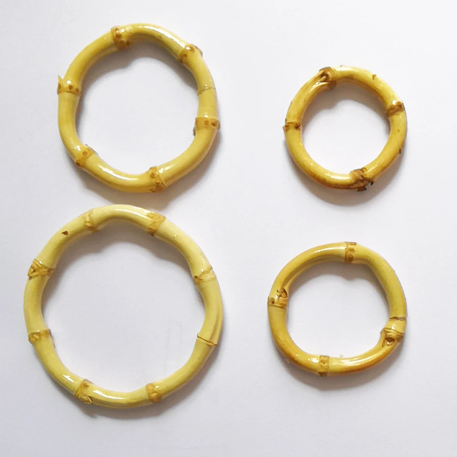 10 шт. Натуральные Бамбуковые кольца деревянные кольца diy ручной работы ремесленный круглый ювелирных изделий смешанные размеры