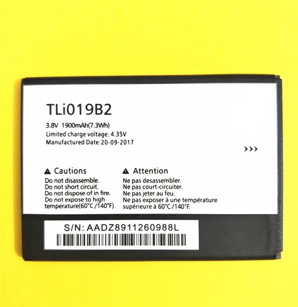 Новый TLI019B2 TLi019B1 1900 мА/ч Батарея для ALCATEL one touch POP C7 OT-7041 7041D двойной OT991 6010 992D 916D