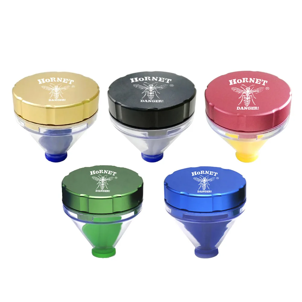 

Aircraft Aluminum Grinder 50MM Funnel Cones Filling Herb Grinder 2 Parts Tobacco Grinder With Blade Teeth Spice Muller