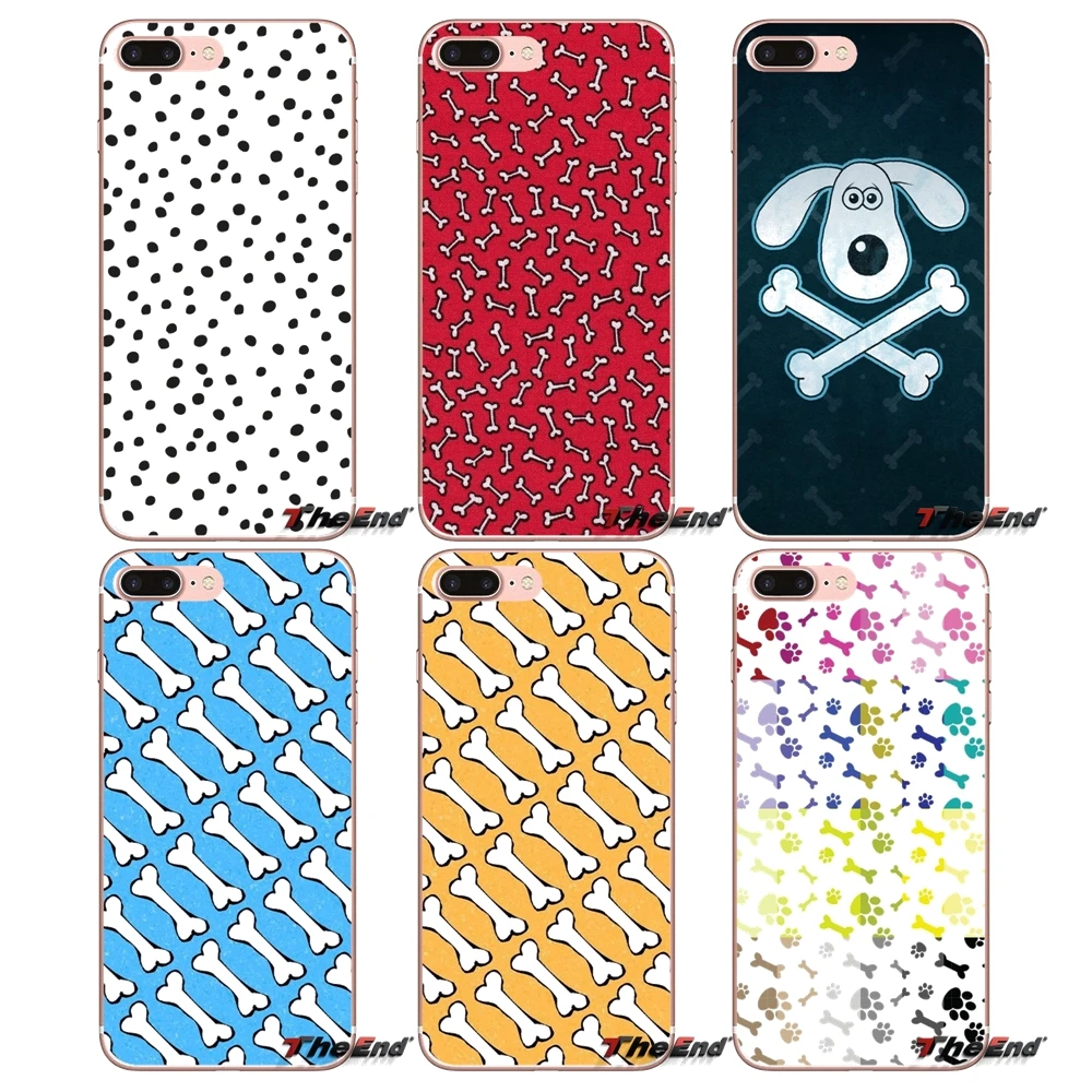 Transparent TPU Cases Covers For HTC U11 One M7 M8 A9 M9 M10 E9 Desire 630 530 626 628 816 820 Motorola G G2 G3 Dog Bone Pattern | Мобильные