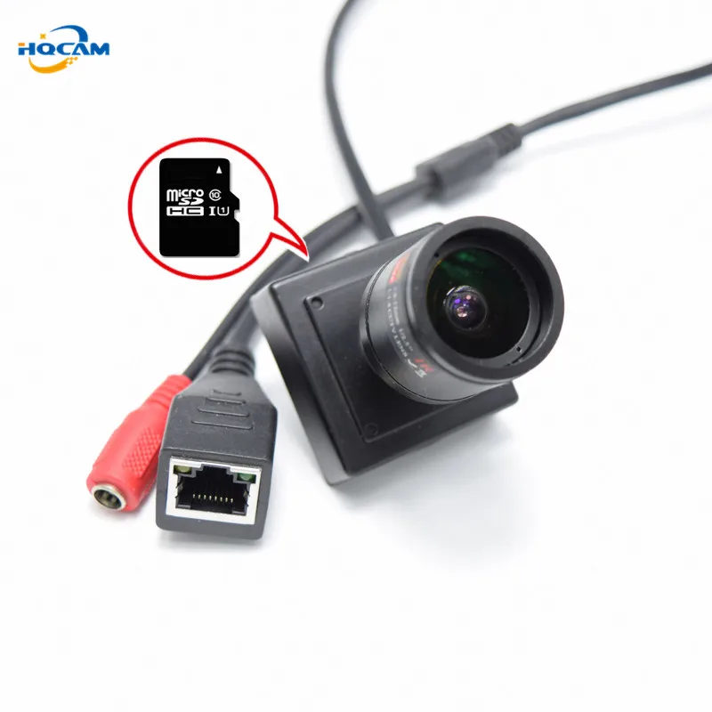 Hqcam TF карты Камера 2.8-12 мм ручной зум-объектив camhi 720 P мини IP Камера охранных Камера IP камера Крытый CCTV Камера