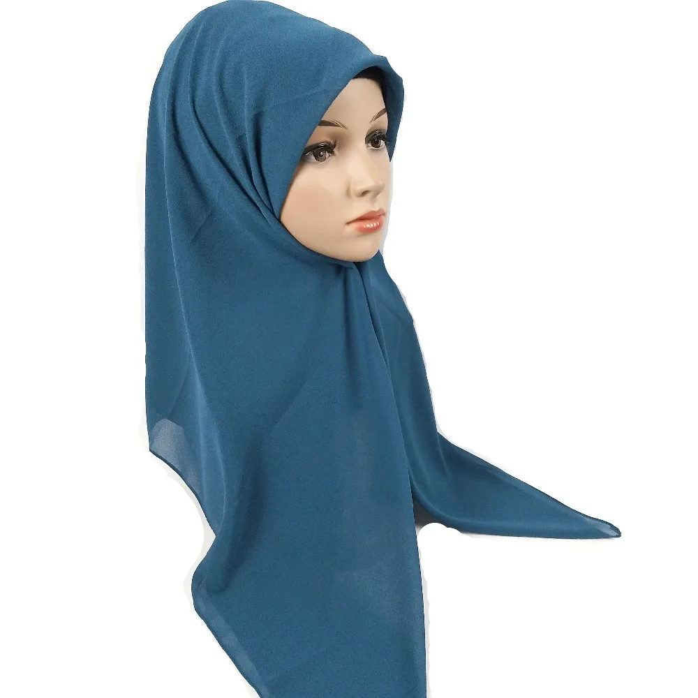 H1 20 шт высокого качества квадратный шифон хиджаб шарф платок 145*145 см квадратный шифон женский платок-шарф повязка на голову