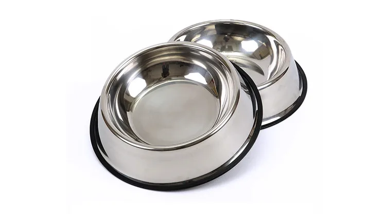 Big Volume Dog Dry Food Bowl Feeder Stainless Steel Broken Resistant Snacks Food Water Bowl Dish  (17)