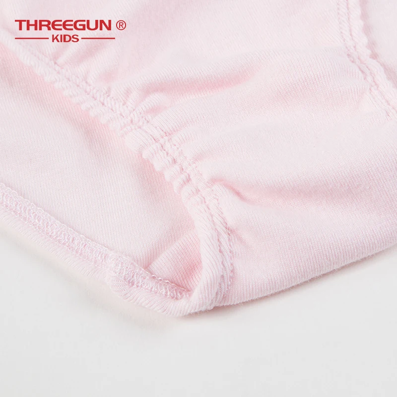 THREEGUN/детское нижнее белье для девочек; хлопковые трусы-боксеры; детские трусы ярких цветов с бантом; трусы для девочек-подростков; одежда