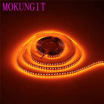 

Fast shipping 100M 20X 5M 3528 Colour Orange LED Strip DC12V 600LED 120LEDs/m FPCB White Black Flexible LED Strip Light IP30