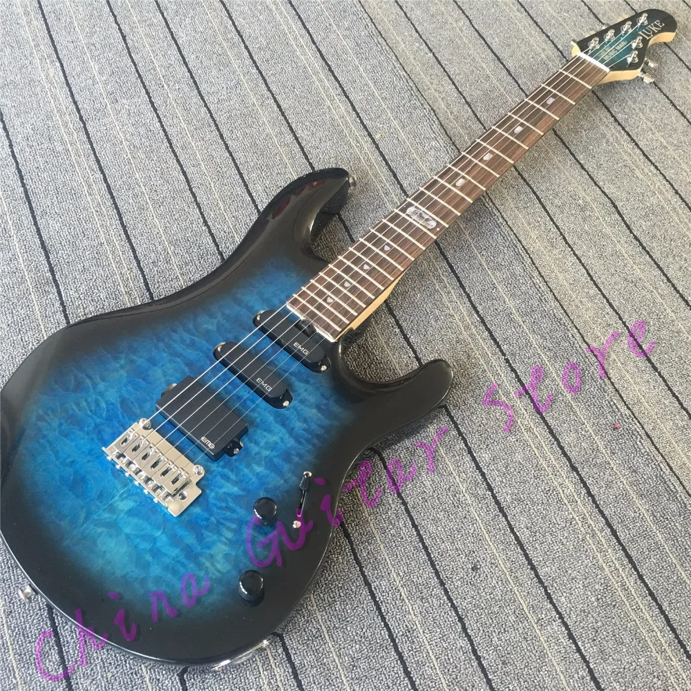 

TOP QUALITY JP6 Luke model;quilted maple top;locking tuners;Free shipping