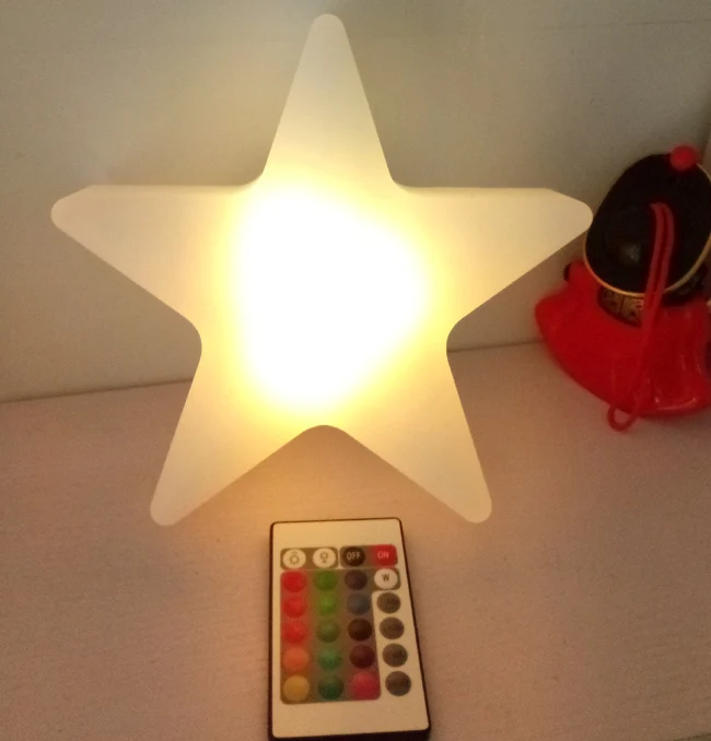 L20 * W20 * H6cm популярный 16 Красочный светодиодный Рождество пять звезд светодиодный мерцающее освещение светодиодный Свадебный светящийся в