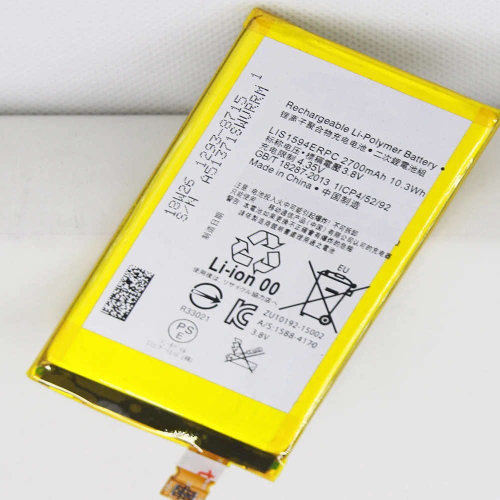 10 шт./лот ISUNOO 2700 мАч внутренняя Замена батареи LIS1594ERPC для Sony Xperia Z5 compact Mini E5823 E5803