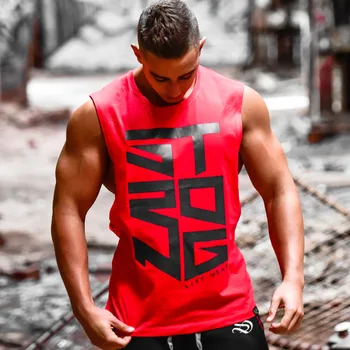 

Vest Men Sport Running Vest Summer Mens Cotton Sweatshirt Fitness Clothes Bodybuilding Trend Tees Shirt Men Vest