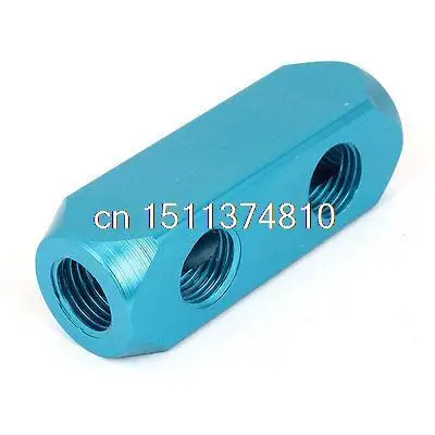 

Air Compressor 1/2BSP 2 Way Hose Pipe Inline Manifold Block Splitter Teal Blue