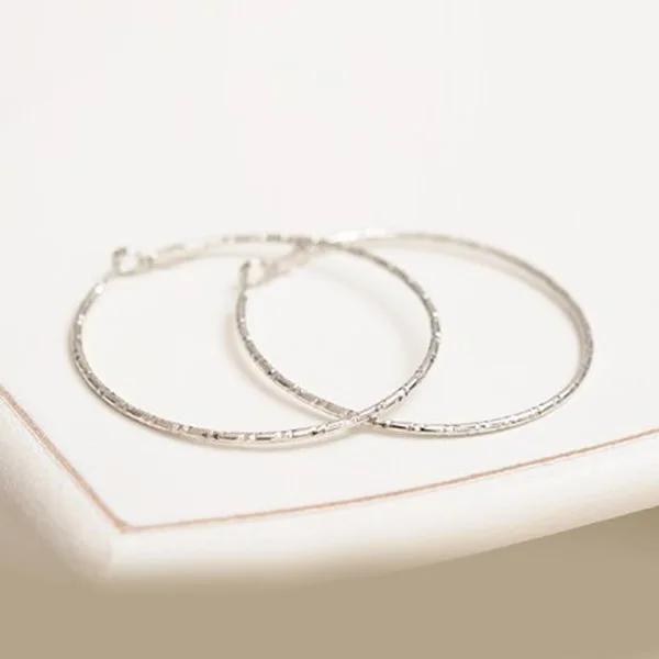 60 мм круглые большие серьги в форме колец сплав Серебряная Петля серьги Простые Модные ювелирные изделия для женщин девушек