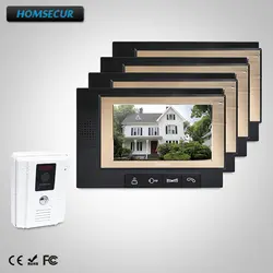 HOMSECUR 7 "Видеодомофон Система Интеркома + LCD Цветный Экран для для Безопасности Дома TC011-W + TM702-B