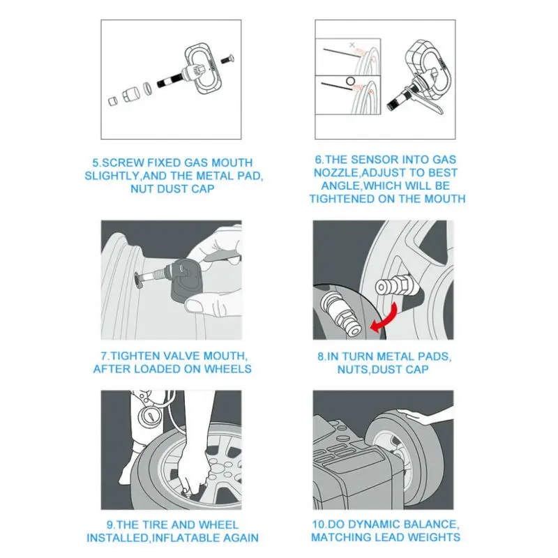 U912 TPMS car tire pressure monitor system-14
