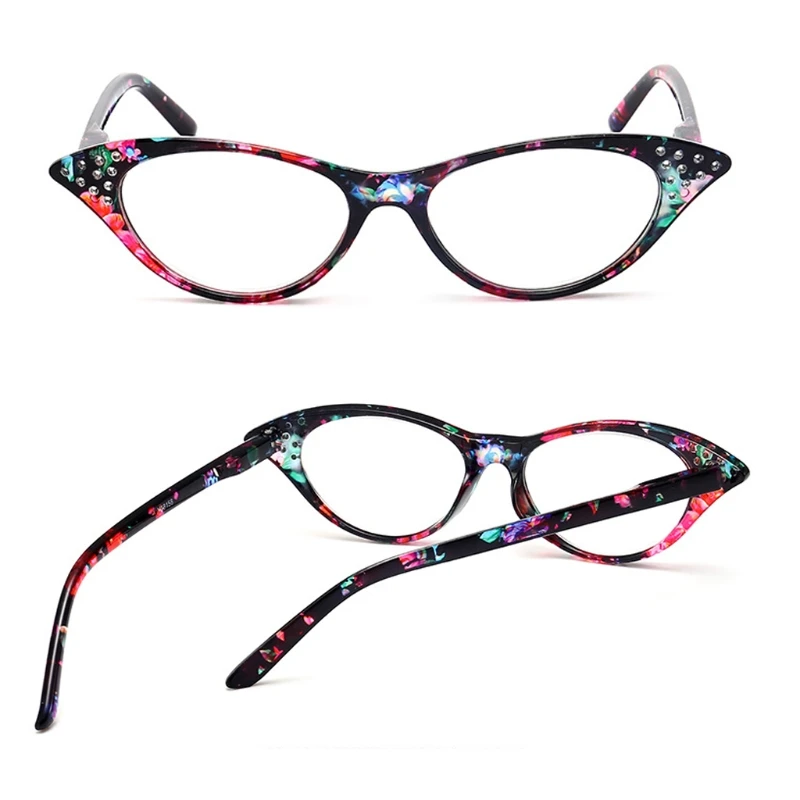 Модные женские очки для чтения с кошачьим глазом + 1,0-+ 4,0 03KF