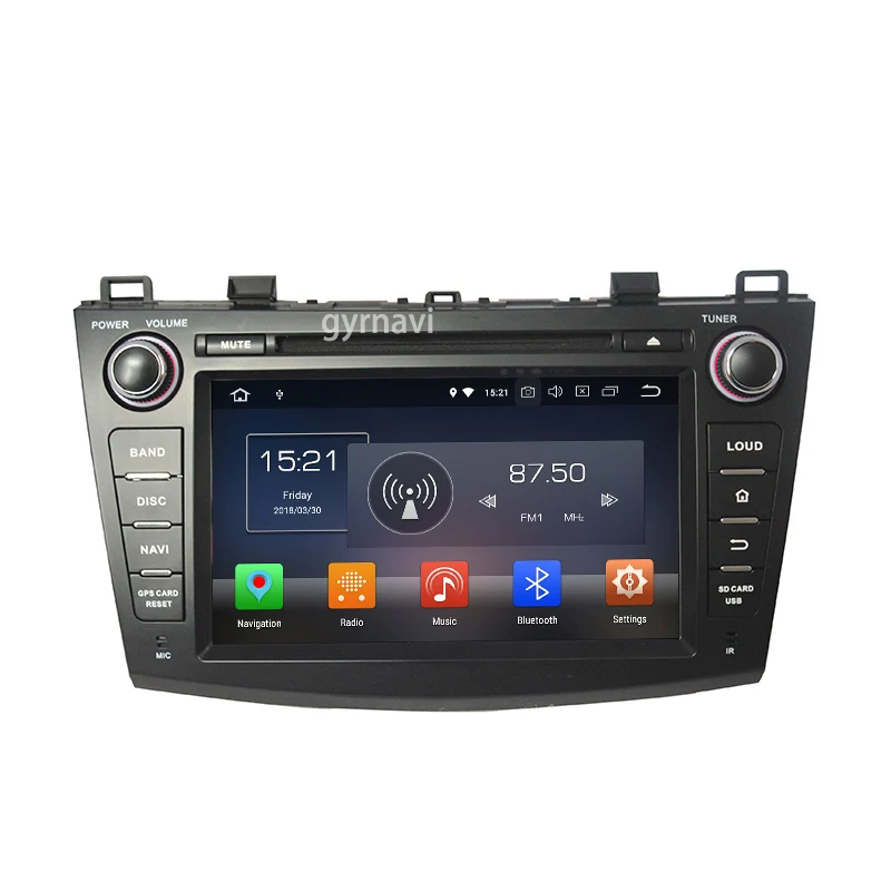 Top Android 8.0 Octa core PX5 car dvd gps for mazda 3 2010-2013 with canbus 4G RAM 32G ROM wifi 4g usb auto Multimedia 2