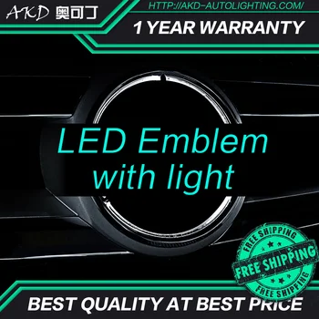 

AKD Car LED Emblem for Mercedes Benz C Class W204 LED Star Light DRL FRONT GRILLE LED LOGO Decorative lights Hollow grid surface
