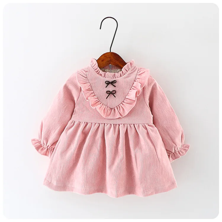 Children Cloth Baby Girl's One piece Dress 2 Colors Flower lace Dress