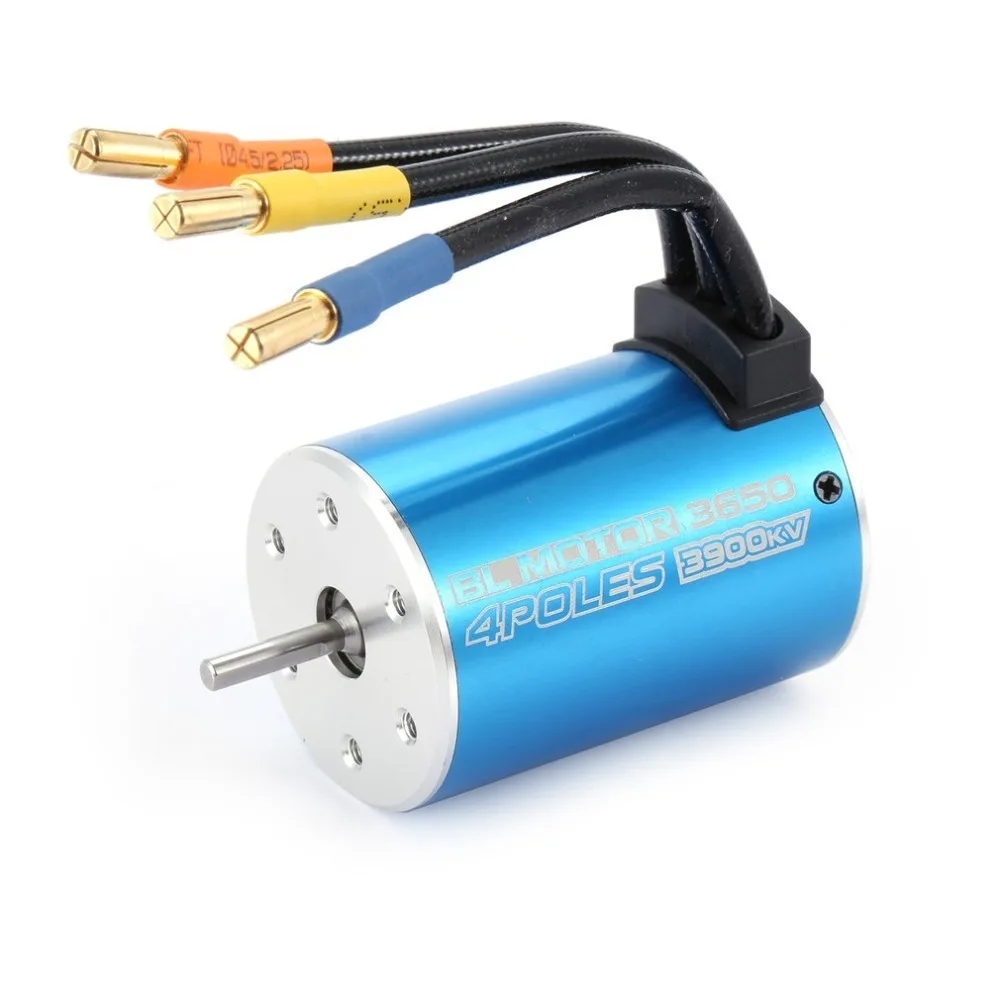 

3650 Motors 3900KV Sensorless Brushless Motor with 60A Brushless ESC Electric Speed Controller for 1/10 Scale RC Toy Car Motors