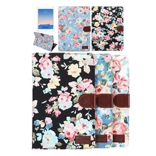 Flower Printing Pro 9.7 PU Leather Smart Cover Table Accessories Case For Apple iPad Pro Cover Case